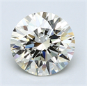 2.35 quilates, Redondo Diamante , Color M, claridad VVS2 y certificado por GIA