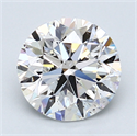 2.04 Carats, Round Diamond with Very Good Cut, E Color, SI1 Clarity and Certified by GIA