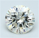 3.10 Carats, Round Diamond with Very Good Cut, L Color, VS2 Clarity and Certified by GIA