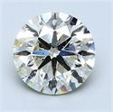 2.39 Carats, Round Diamond with Excellent Cut, H Color, SI1 Clarity and Certified by EGL
