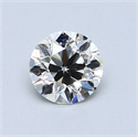 0.70 Carats, Round Diamond with Very Good Cut, G Color, VS2 Clarity and Certified by EGL