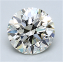 3.11 Carats, Round Diamond with Very Good Cut, K Color, VS2 Clarity and Certified by GIA