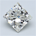 2.60 quilates, Princesa Diamante , Color I, claridad VS2 y certificado por GIA