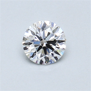 Picture of 0.40 Carats, Round Diamond with Very Good Cut, E Color, VS1 Clarity and Certified by GIA