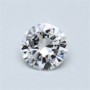 Picture of 0.41 Carats, Round Diamond with Fair Cut, E Color, VS2 Clarity and Certified by GIA