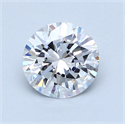 1.00 Carats, Round Diamond with Very Good Cut, D Color, VVS1 Clarity and Certified by GIA