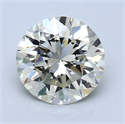 1.21 Carats, Round Diamond with Excellent Cut, H Color, VVS2 Clarity and Certified by EGL