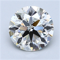 2.50 Carats, Round Diamond with Ideal Cut, F Color, SI1 Clarity and Certified by EGL