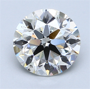 Foto 2.50 quilates, Redondo Diamante , Color F, claridad SI1 y certificado por EGL-USA de