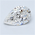 1.03 quilates, De pera Diamante , Color D, claridad VS2 y certificado por GIA
