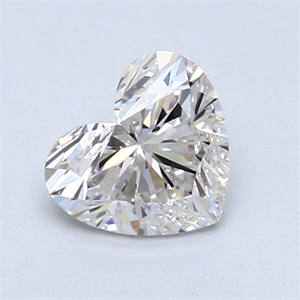 Picture of 0.78 Carats, Heart Diamond with  Cut, H Color, VVS1 Clarity and Certified by GIA