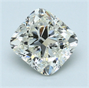 1.71 Carats, Cushion Diamond with  Cut, K Color, SI1 Clarity and Certified by GIA