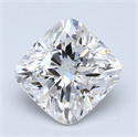 1.20 Carats, Cushion Diamond with  Cut, F Color, SI2 Clarity and Certified by GIA