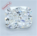1.05 Carats, Cushion Diamond with  Cut, H Color, SI1 Clarity and Certified by EGL