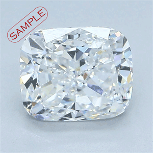 Picture of 1.05 Carats, Cushion Diamond with  Cut, H Color, SI1 Clarity and Certified by EGL