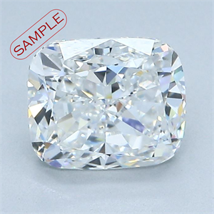 Picture of 5.01 Carats, Cushion Diamond with  Cut, D Color, VS1 Clarity and Certified by GIA