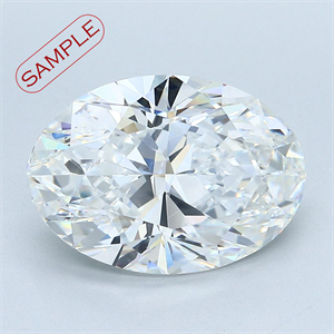 Picture of 1.56 Carats, Oval Diamond with  Cut, G Color, SI1 Clarity and Certified by EGL