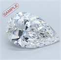 1.12 Carats, Pear Diamond with  Cut, I Color, SI1 Clarity and Certified by EGL