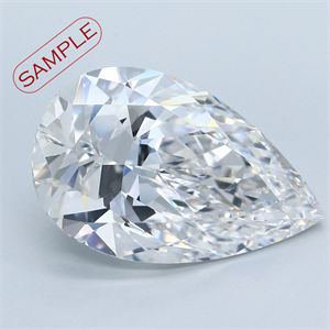0.40 quilates, De pera Diamante , Color E, claridad SI1 y certificado por IGI