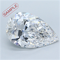 5.02 quilates, De pera Diamante , Color G, claridad VS2 y certificado por GIA