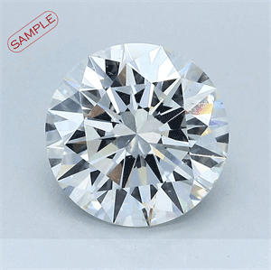 0.70 Carats, Round Diamond with Good Cut, G Color, I1 Clarity and Certified by GIA