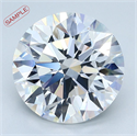 0.54 Carats, Round Diamond with Excellent Cut, G Color, VVS2 Clarity and Certified by EGL