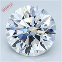 0.59 Carats, Round Diamond with Excellent Cut, G Color, VVS2 Clarity and Certified by EGL