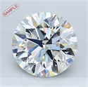 0.71 Carats, Round Diamond with Excellent Cut, H Color, SI1 Clarity and Certified by EGL