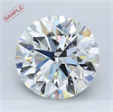 6.01 Carats, Round Diamond with Excellent Cut, H Color, VS2 Clarity and Certified by GIA