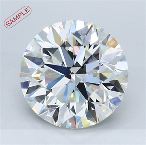 Picture of 0.40 Carats, Round Diamond with Excellent Cut, I Color, SI1 Clarity and Certified by GIA
