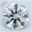 0.60 Carats, Round Diamond with Good Cut, H Color, VS1 Clarity and Certified by EGL