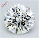 2.39 quilates, Redondo Diamante , Color K, claridad VS2 y certificado por HRD