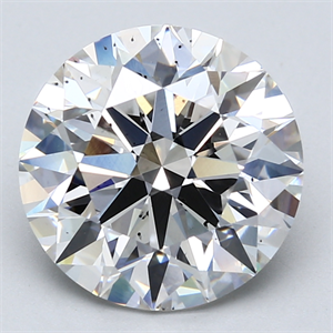 Picture of Lab Created Diamond 5.51 Carats, Round with Ideal Cut, G Color, SI1 Clarity and Certified by IGI