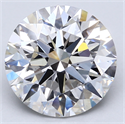Lab Created Diamond 4.07 Carats, Round with Ideal Cut, G Color, VS2 Clarity and Certified by IGI
