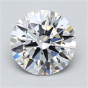 Lab Created Diamond 1.67 Carats, Round with Excellent Cut, D Color, VS1 Clarity and Certified by GIA