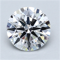 Lab Created Diamond 1.61 Carats, Round with Excellent Cut, D Color, VS1 Clarity and Certified by GIA