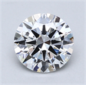 Lab Created Diamond 1.41 Carats, Round with Excellent Cut, D Color, VS1 Clarity and Certified by GIA