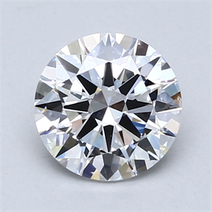 Picture of Lab Created Diamond 1.41 Carats, Round with Excellent Cut, D Color, VS1 Clarity and Certified by GIA