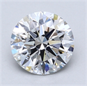Lab Created Diamond 1.70 Carats, Round with Excellent Cut, E Color, VS2 Clarity and Certified by GIA