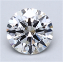 Lab Created Diamond 1.67 Carats, Round with Excellent Cut, F Color, VS1 Clarity and Certified by GIA