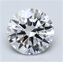 Lab Created Diamond 1.69 Carats, Round with Excellent Cut, F Color, VS1 Clarity and Certified by GIA