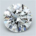Del inventario de diamantes de laboratorio, 1.66 quilates, Redondo , Color F, claridad VVS2 y certificado GIA