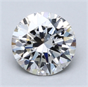 Lab Created Diamond 1.63 Carats, Round with Excellent Cut, G Color, VVS2 Clarity and Certified by GIA