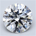 Del inventario de diamantes de laboratorio, 3.01 quilates, Redondo , Color D, claridad SI1 y certificado GIA