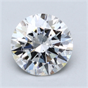 Lab Created Diamond 2.37 Carats, Round with Excellent Cut, E Color, SI2 Clarity and Certified by GIA