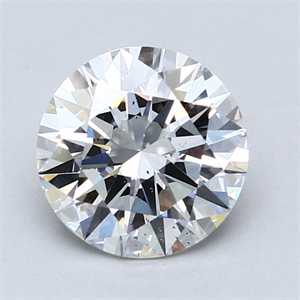 Picture of Lab Created Diamond 2.37 Carats, Round with Excellent Cut, E Color, SI2 Clarity and Certified by GIA