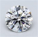 Lab Created Diamond 1.64 Carats, Round with Excellent Cut, G Color, VVS2 Clarity and Certified by GIA
