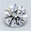 Lab Created Diamond 2.12 Carats, Round with Excellent Cut, E Color, VS2 Clarity and Certified by GIA