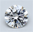 Del inventario de diamantes de laboratorio, 1.76 quilates, Redondo , Color F, claridad VVS2 y certificado GIA