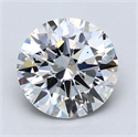 Lab Created Diamond 3.16 Carats, Round with Excellent Cut, F Color, SI1 Clarity and Certified by GIA